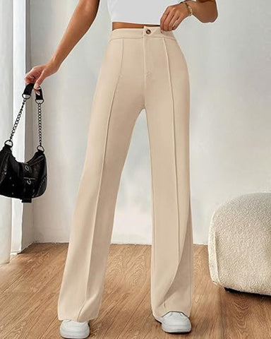 Ultra-Stretch Ponte Flare Leg Knit Pants