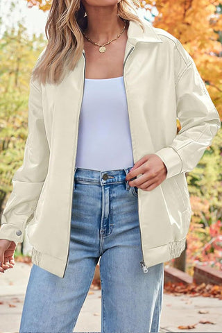 Sleek & Stylish Oversized  Loose Long Sleeve Motorcycle Jacket