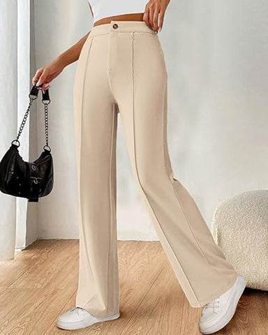 Ultra-Stretch Ponte Flare Leg Knit Pants