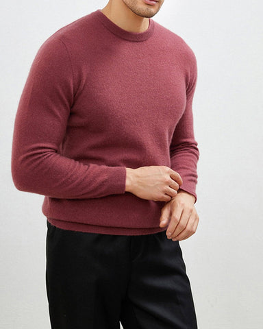 Men's Mongolian Cashmere Crewneck Sweater