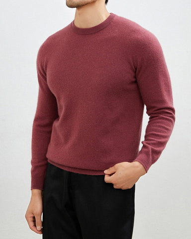 Men's Mongolian Cashmere Crewneck Sweater