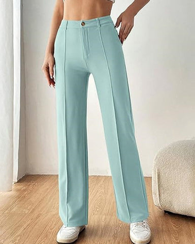 Ultra-Stretch Ponte Flare Leg Knit Pants