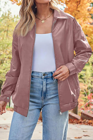 Sleek & Stylish Oversized  Loose Long Sleeve Motorcycle Jacket