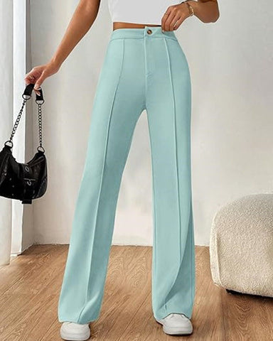 Ultra-Stretch Ponte Flare Leg Knit Pants