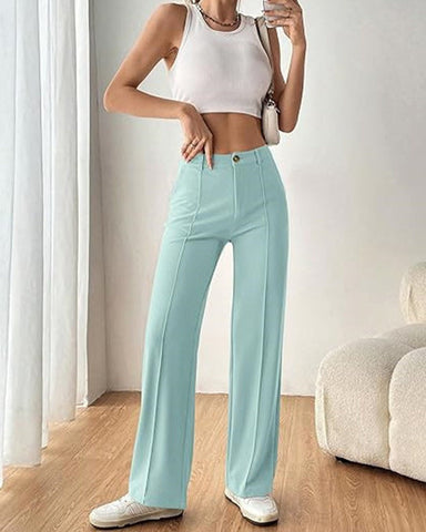 Ultra-Stretch Ponte Flare Leg Knit Pants