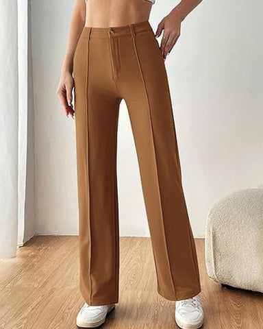 Ultra-Stretch Ponte Flare Leg Knit Pants