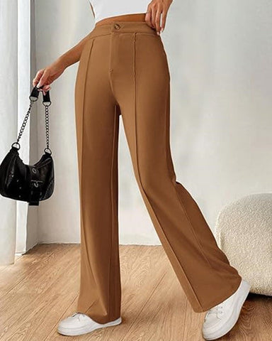 Ultra-Stretch Ponte Flare Leg Knit Pants