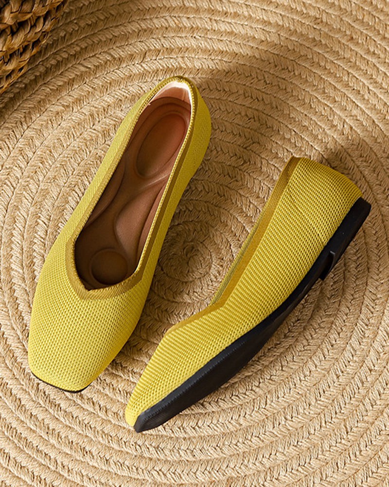 Fly-Knit-Yellow-ballet-flats