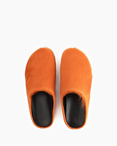 Designer Real Fur Slides Clogs Mules Flat Luxury Slippers