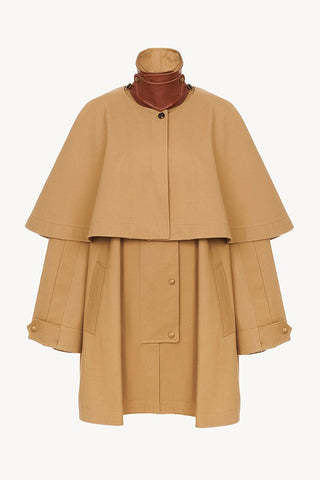 Pre Order Classic Cotton Gabardine Trench Coat & Cape Set