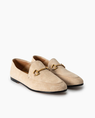 Alina Urban Elegance Suede Flat Loafers