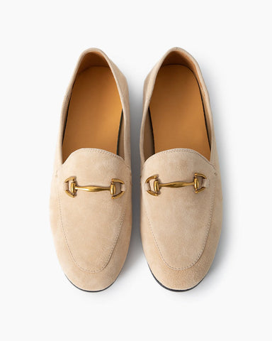 Alina Urban Elegance Suede Flat Loafers