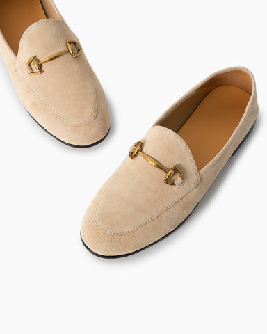 Alina Urban Elegance Suede Flat Loafers