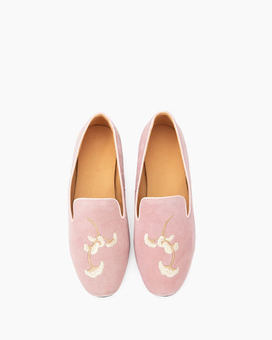 Luxurious Handcrafted Embroidered Suede Loafers