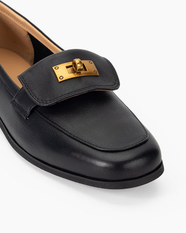 Retro Fold-Tongue Effortless Loafers