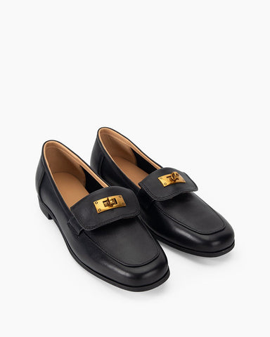 Retro Fold-Tongue Effortless Loafers