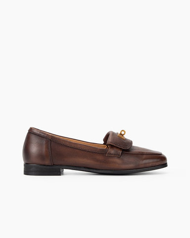 Retro Fold-Tongue Effortless Loafers