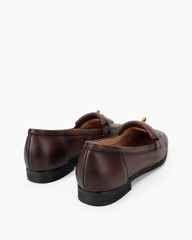 Retro Fold-Tongue Effortless Loafers