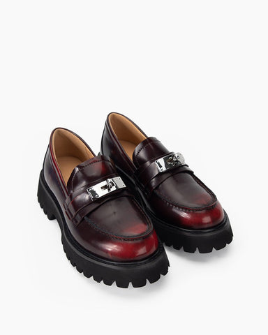 Lock Modern Elegance Chic Platform Loafers