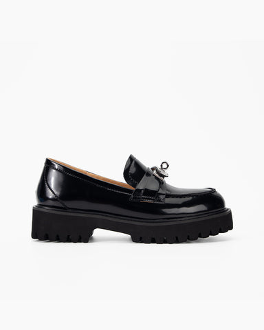 Lock Modern Elegance Chic Platform Loafers