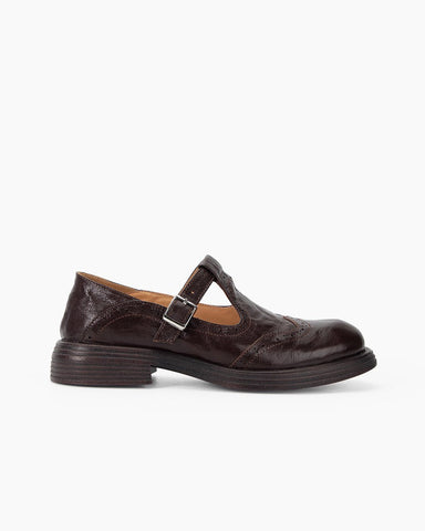 Sophisticated Vintage Mary Jane Brogue Loafers