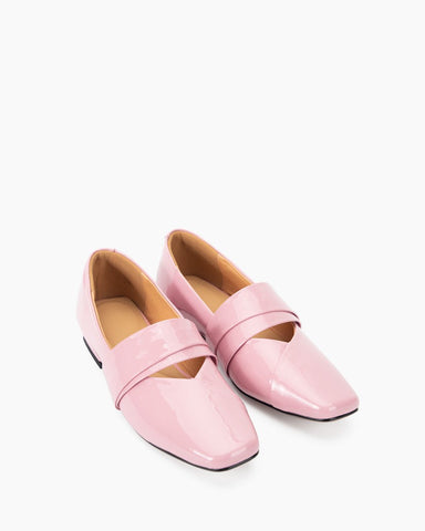 French Elegance Exquisite Hollow Design Leather Loafers