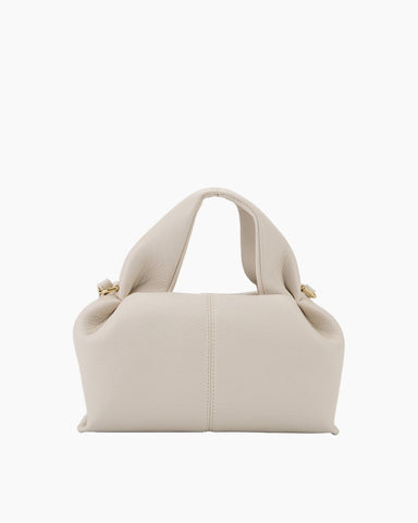 Modern Elegance Leather Cloud Bag