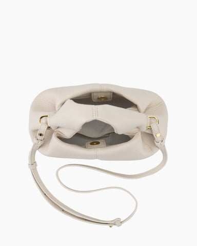 Modern Elegance Leather Cloud Bag