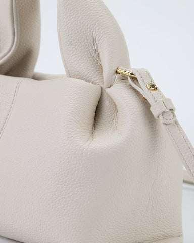 Modern Elegance Leather Cloud Bag