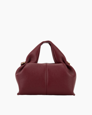 Modern Elegance Leather Cloud Bag