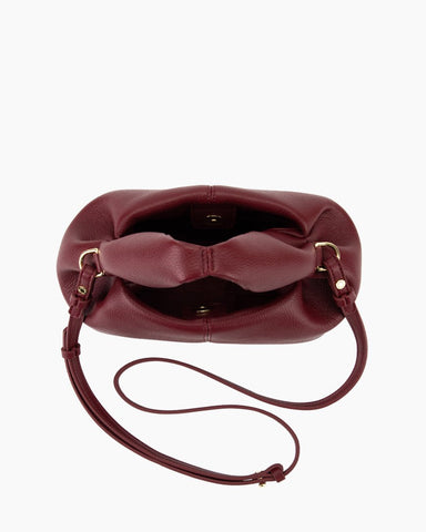 Modern Elegance Leather Cloud Bag