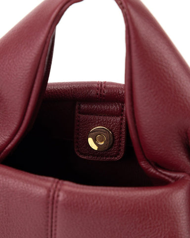 Modern Elegance Leather Cloud Bag