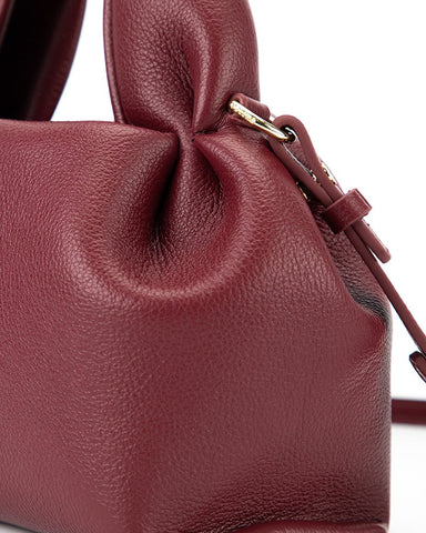 Modern Elegance Leather Cloud Bag