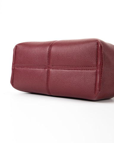 Modern Elegance Leather Cloud Bag