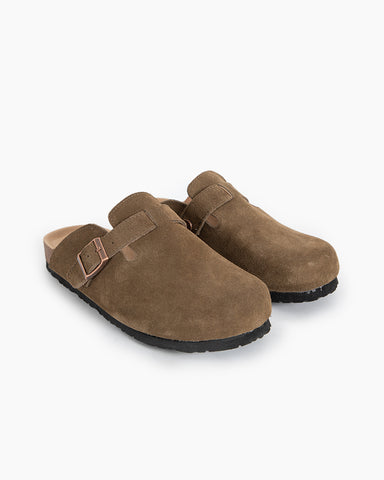 Suede Casual Adjustable Strap Clogs Mules