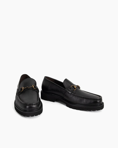 Men's Slip-on Leather Chunky Loafers