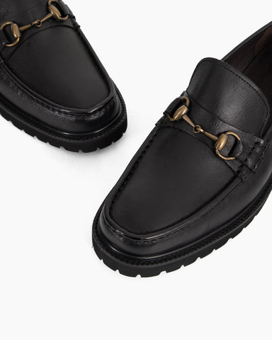 Men's Slip-on Leather Chunky Loafers