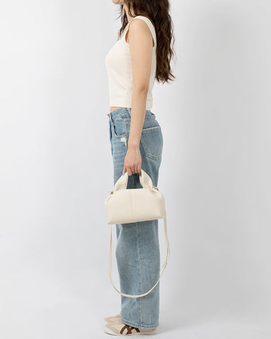 Modern Elegance Leather Cloud Bag