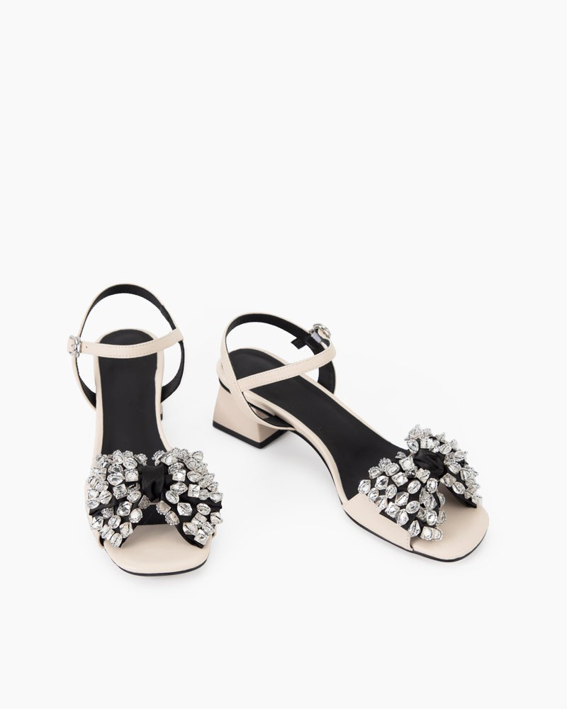 Rhinestone-Bow-Buckle-Mid-Heel-Sandals