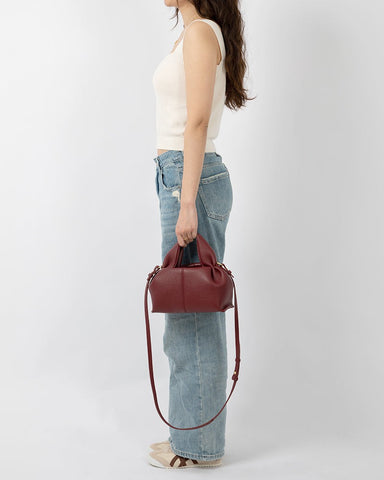 Modern Elegance Leather Cloud Bag