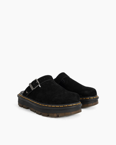 Suede Casual Slingback Platform Clogs Mules