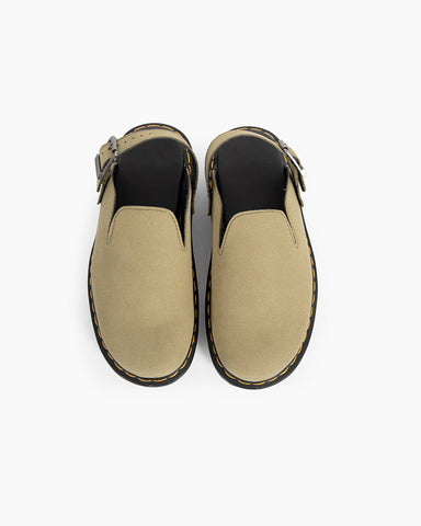 Suede Casual Slingback Platform Clogs Mules