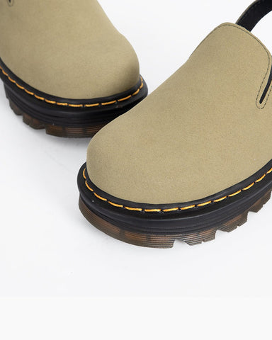 Suede Casual Slingback Platform Clogs Mules