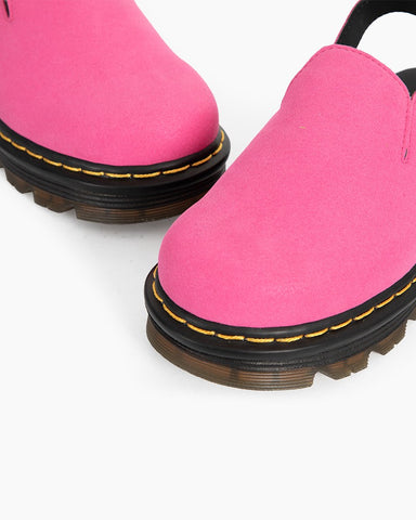 Suede Casual Slingback Platform Clogs Mules