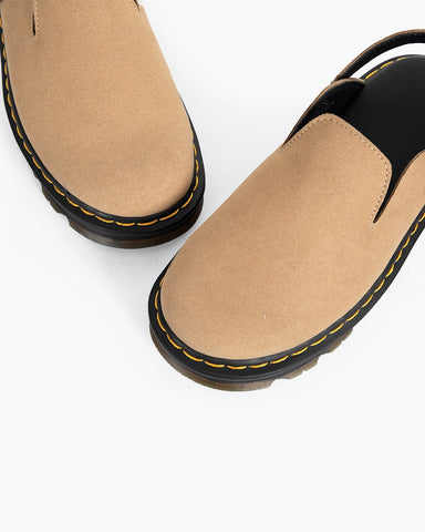 Suede Casual Slingback Platform Clogs Mules