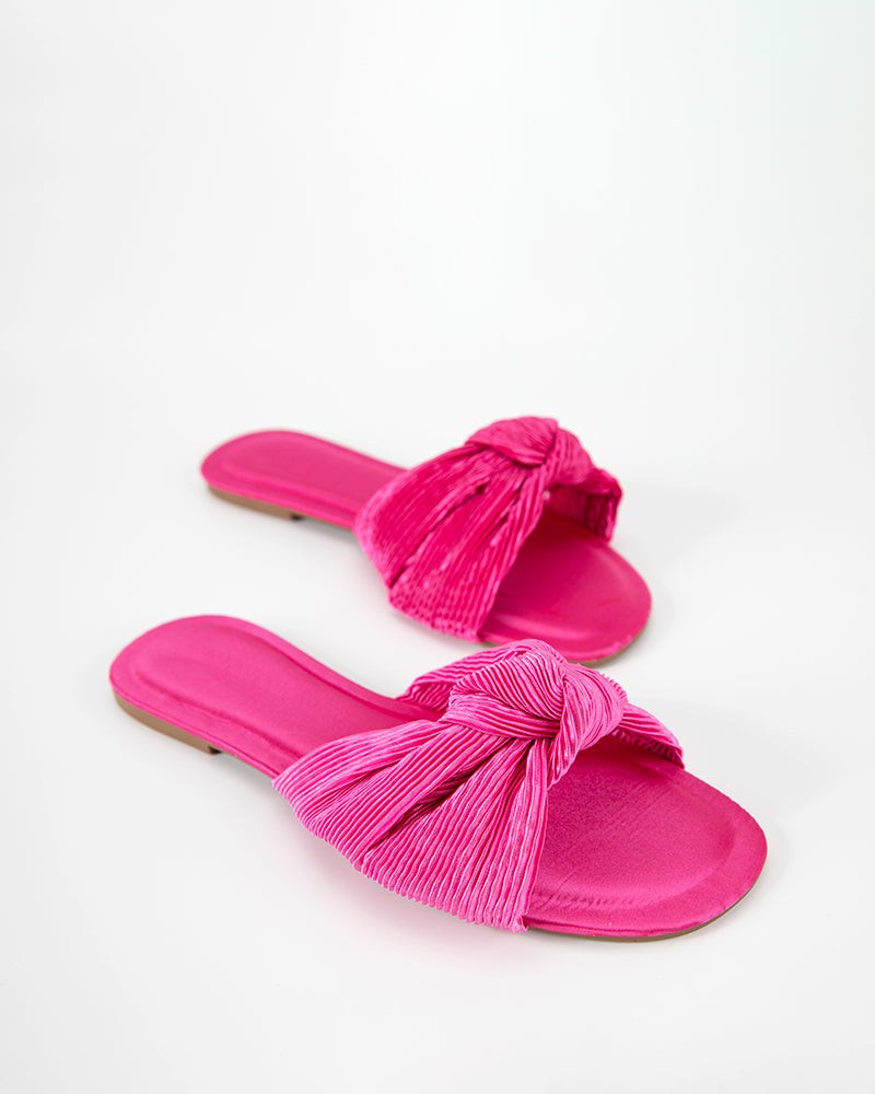 Sheepskin-One-Line-Bow-Flat-Sandals