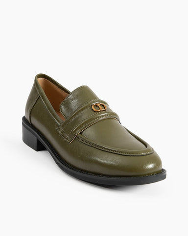 Comfortable Lug-Sole Leather Loafers