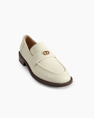 Comfortable Lug-Sole Leather Loafers