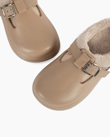 Plush Waterproof Indoor Warm Leather EVA Outer Wear Birkenstocks