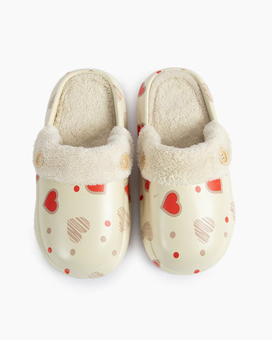 Indoor Cartoon Thick-soled Warm Detachable Cotton Mules